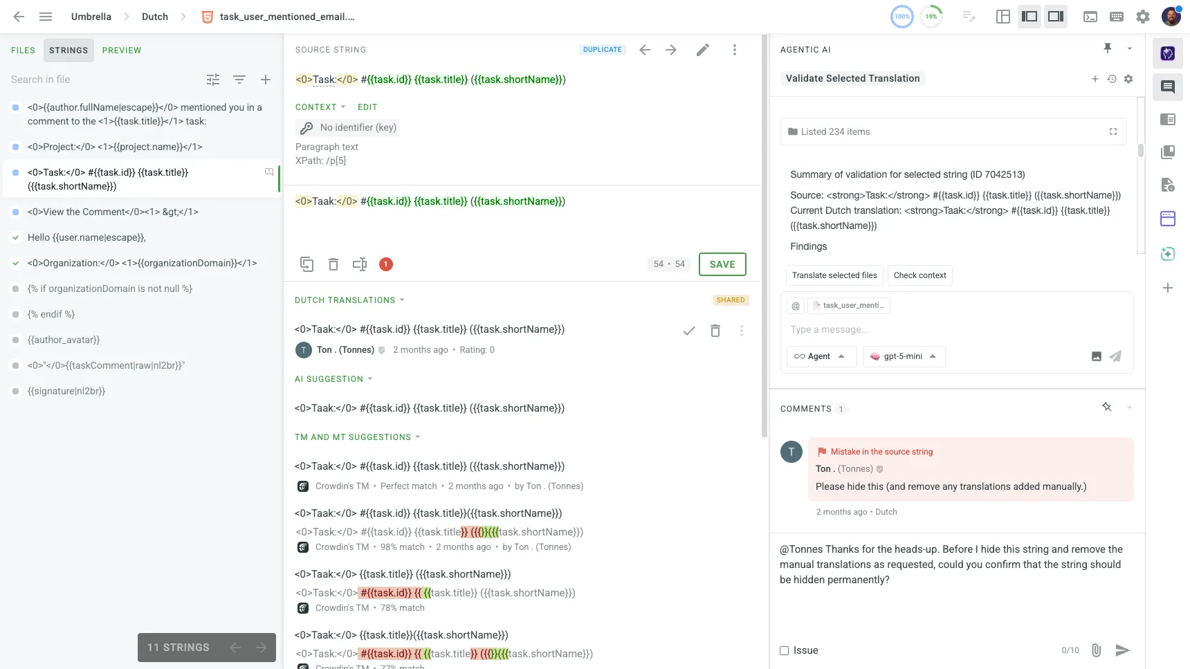 Crowdin Editor Comfortable